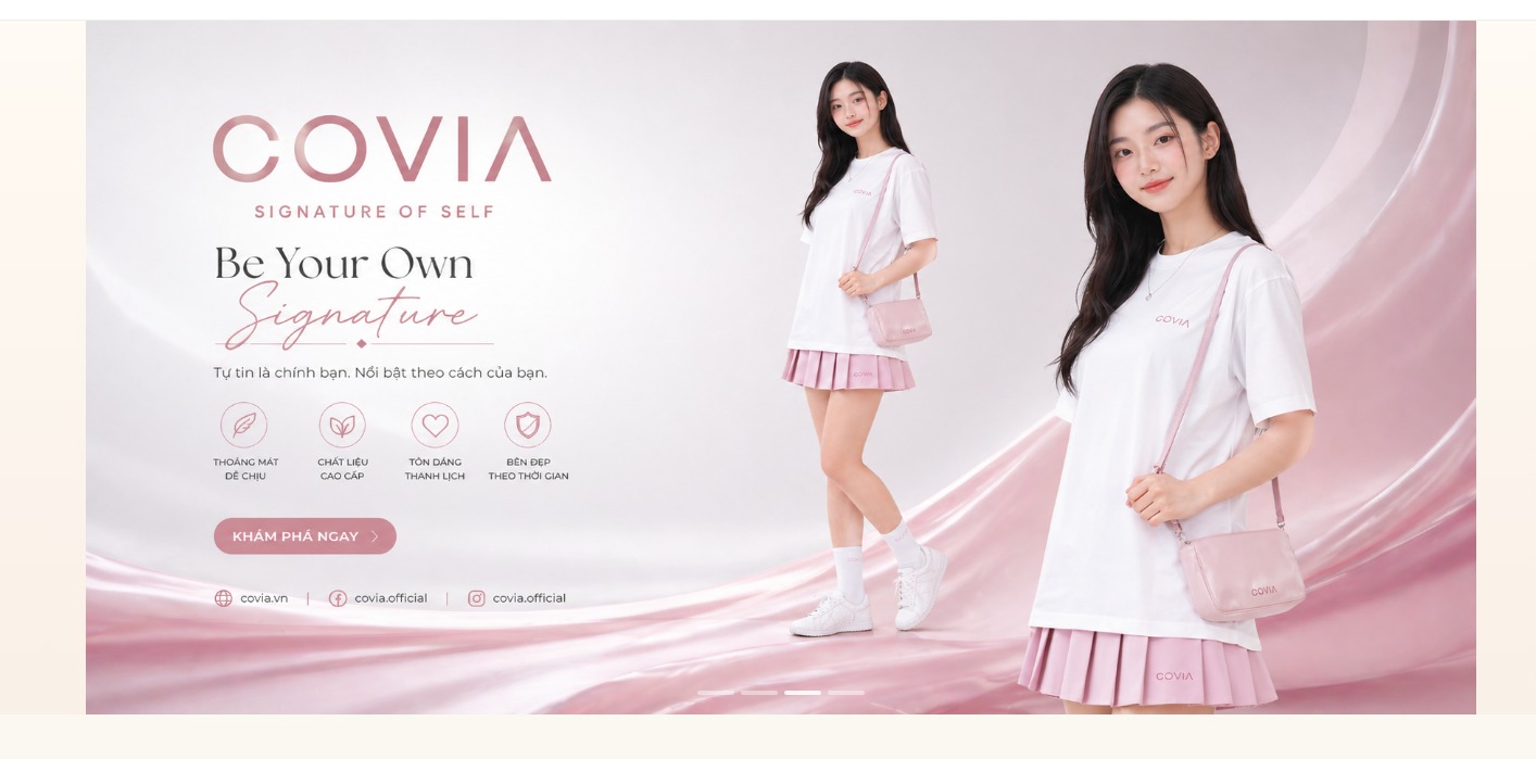 Website COVIA GLOBAL - dự án Nhật Phát đã triển khai